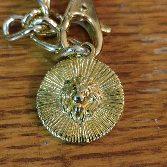 Belt Gold Elephant Link Chain Lion of Venice Medallion Clasp Vintage 36 Inches - Picture 2 of 11